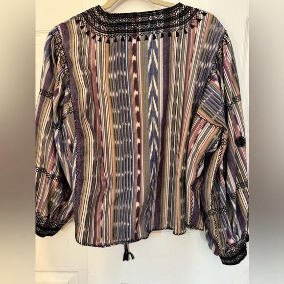 FREE PEOPLE EMBROIDERED BATIK SHIRT/ JACKET - Picture 8 of 10